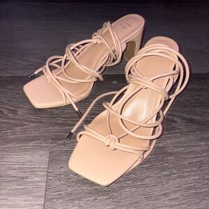 A New Day Beige Strappy Sandals